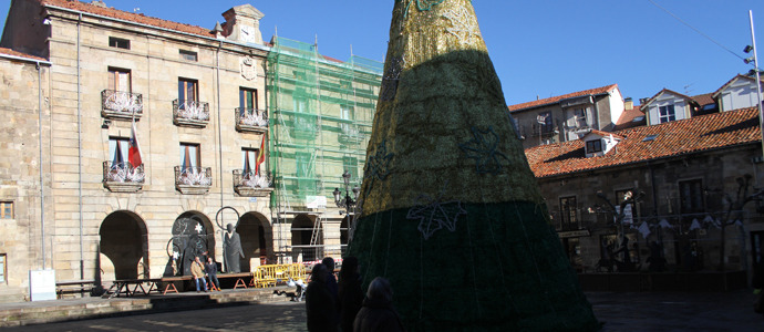 La cubierta del Ayuntamiento de Reinosa, en obras