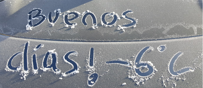 Cubillo de Ebro y Polientes, entre las temperaturas ms bajas de Espaa