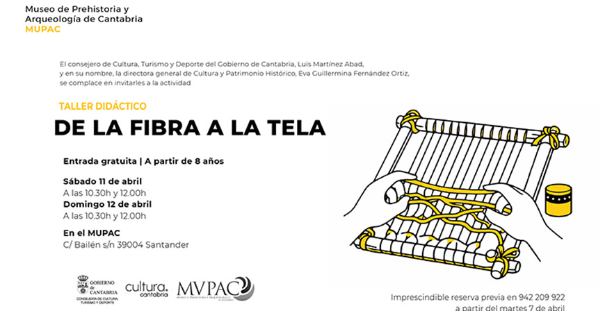 Cultura organiza un taller infantil did�ctico sobre el tejido con telar en el MUPAC 