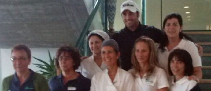 David Bustamente disfrut del campo de golf de Nestares