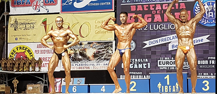 David Fernndez, subcampen de Europa IBFA de Culturismo