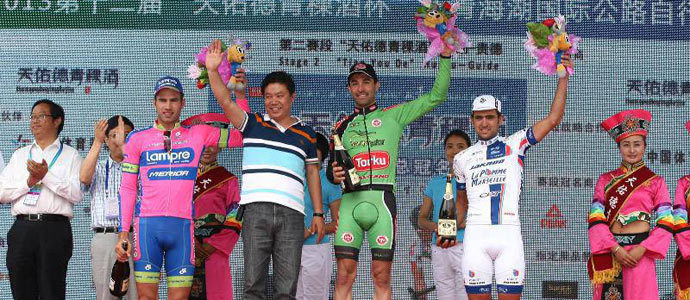 David de la Fuente, lder del Tour de Qinghai Lake