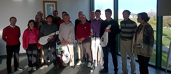 David Guevara se impuso en el torneo de Navidad del campo de golf de Nestares