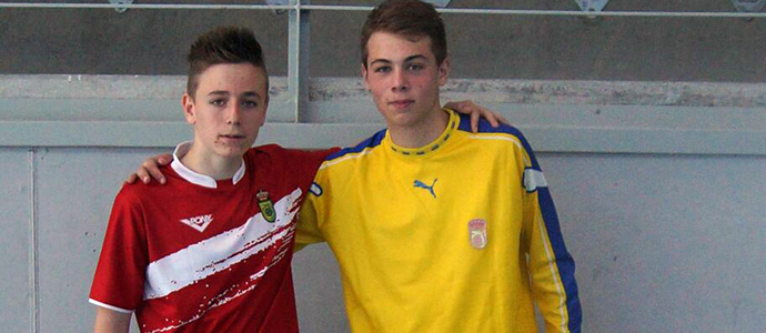 David Isla y Daniel Gutirrez debutaron con la Seleccin de Cantabria de ftbol