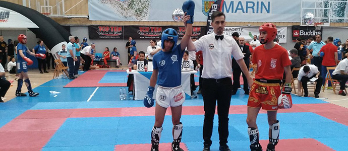 David Jorrn y lex Saiz se cuelgan el oro en el Campeonato de Espaa de Kick Boxing celebrado en Pontevedra