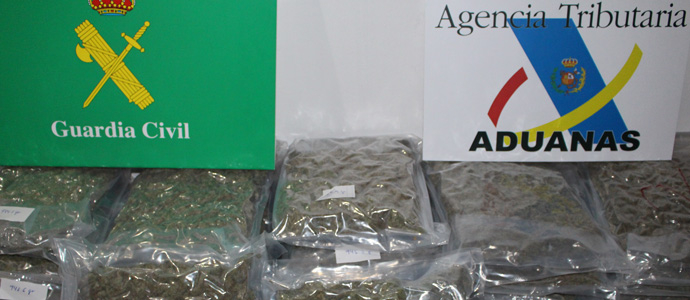 Decomisan en Santander 23 kilos de marihuana ocultos en muebles con destino a Inglaterra