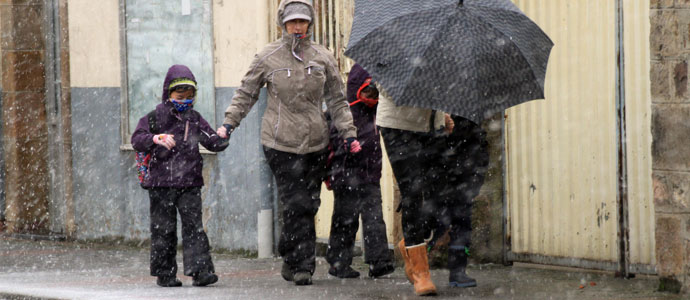 Dejar de nevar, pero seguir la alerta amarilla por viento