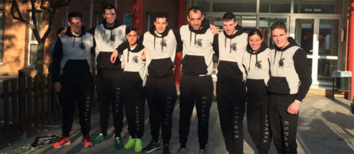 Los deportistas del Club Esparta, en el Nacional de Kick Boxing