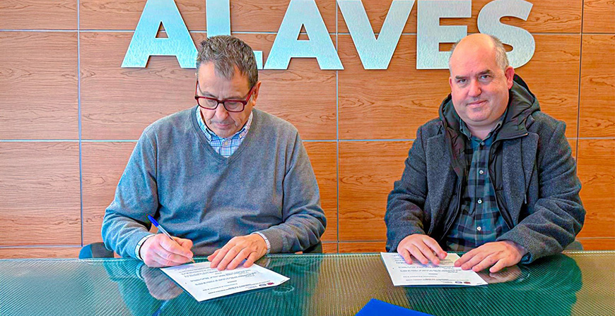 El CD Naval y el Deportivo Alavs firman un acuerdo de colaboracin 