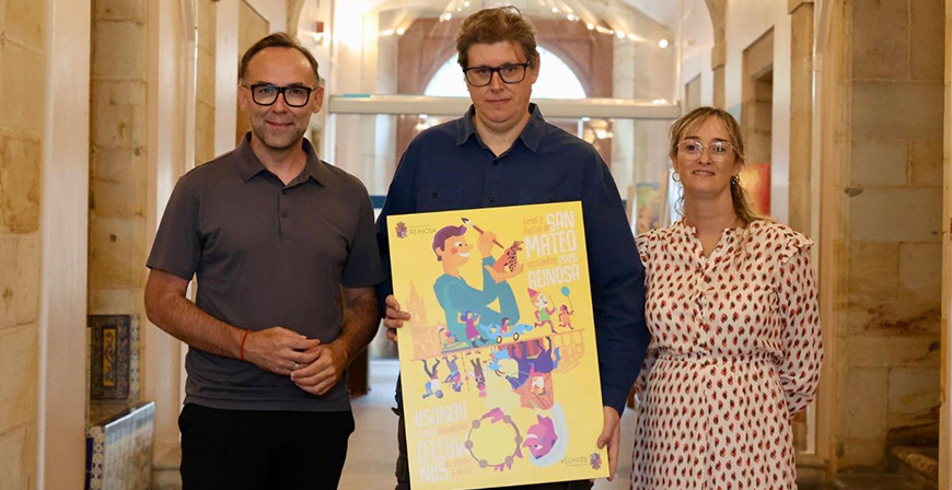 'Del derecho y del rev�s', el cartel de Alberto Gonz�lez Mantec�n, anunciar� las Fiestas de San Mateo 2026