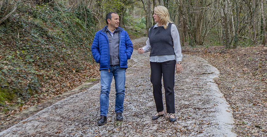 Desarrollo Rural mejora la pista del Monte Navajos y el camino rural de Helguera en Molledo con una inversi�n de 180.000 euros