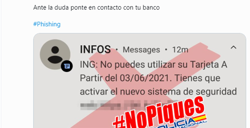 Desarticulado un grupo criminal dedicado a la comisin de estafas millonarias va sms hacindose pasar por entidades bancarias