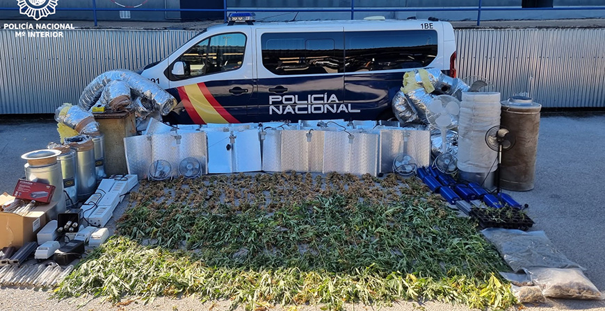 Desmantela una sofisticada plantacin de marihuana detectada por drones  con cmaras de infrarrojos