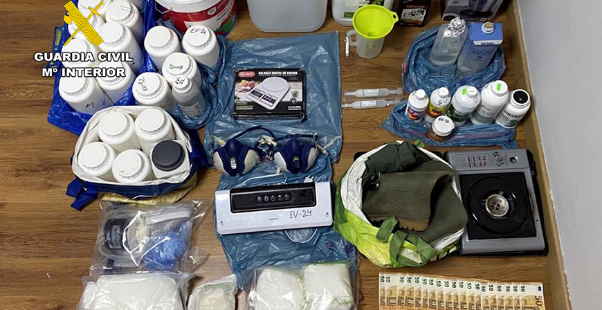 Desmantelado un laboratorio de speed en Orin