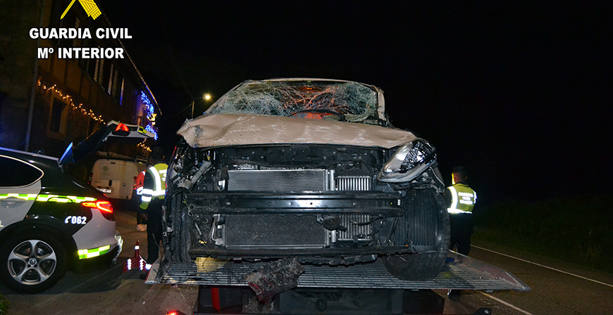 Detenido un conductor que provoc un accidente bajo la influencia del alcohol y las drogas