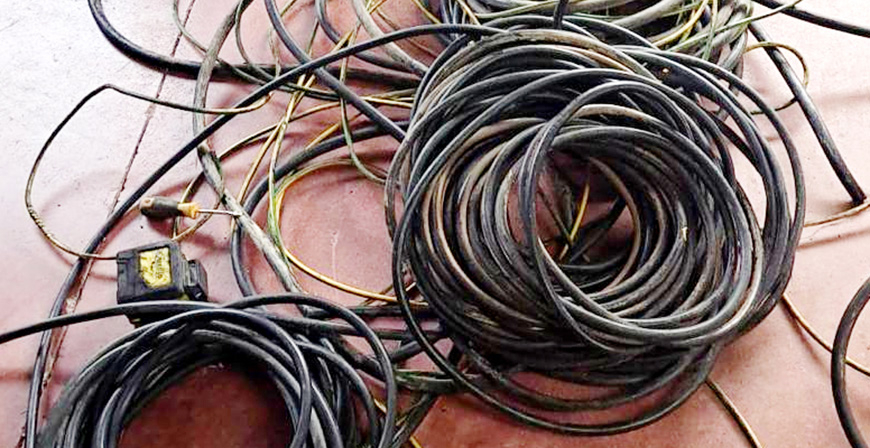 Detenido un grupo criminal por robar unos 600 kilos de cable de cobre del alumbrado pblico