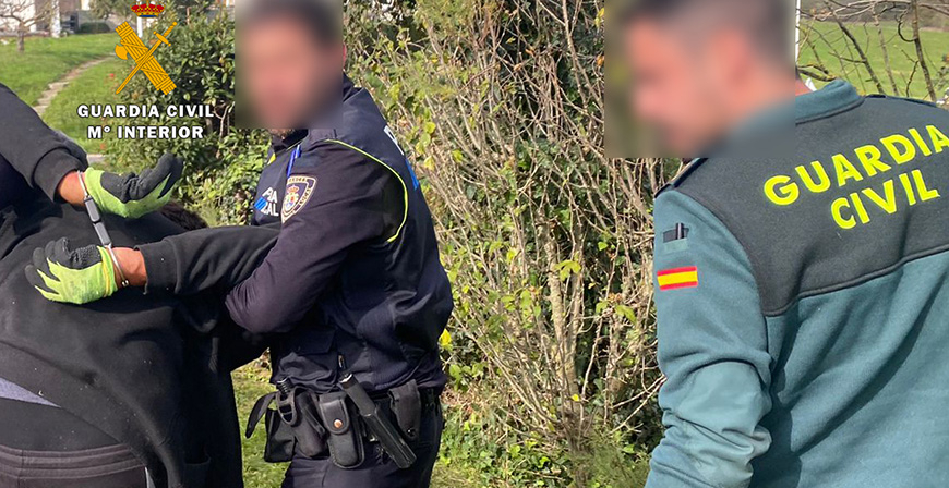 Detenido tras intentar robar en una vivienda y quedar atrapado en una zona de maleza en su huida