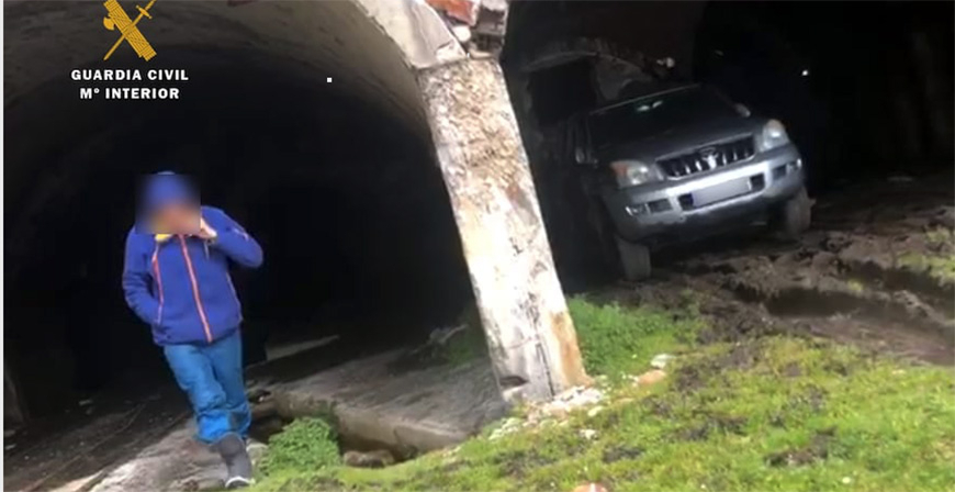 Detenido en Picos de Europa un hombre de Gijn tras sorprenderlo con su vehculo en el interior de una antigua mina