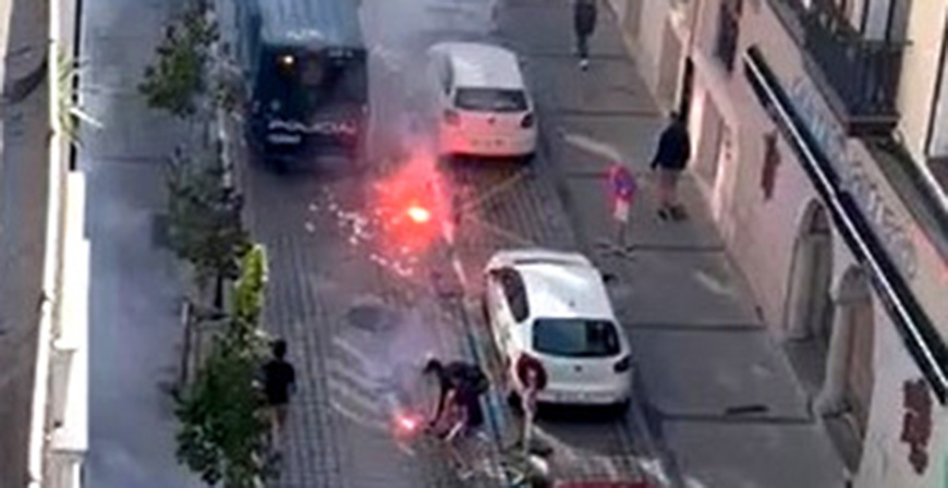 Detenidos cuatro hombres por los incidentes ocurridos en Santander entre aficionados del Racing y el Oviedo