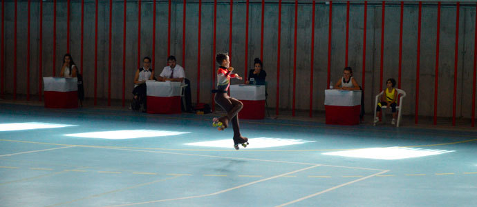 Diego Calvo, campen regional benjamn de Patinaje Artstico