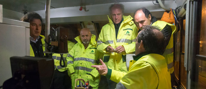 Diego dice que las obras de la lnea Palencia-Santander avanzan con el fin de 