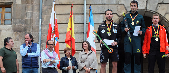 Diego Ruiz y Maialen Lpez se proclaman en Reinosa campeones de Espaa de Rollerski