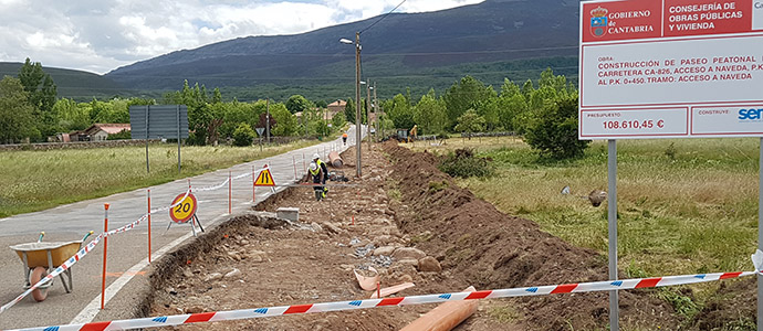 Comienza la construccin del paseo peatonal de Naveda