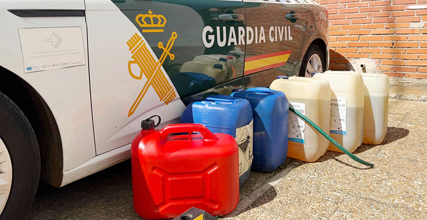 Dos detenidos por el robo de 100 litros de combustible en un pol�gono industrial