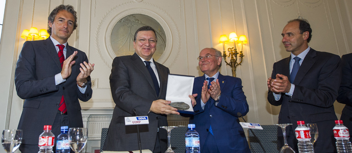 Durao Barroso recibe la Medalla de Honor de la UIMP
