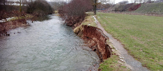 El Ebro reclama su espacio en la zona de Vista Alegre