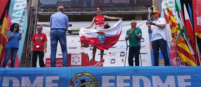 Elena Rodrigo se sube al podio del Nacional de Carreras por Montaa