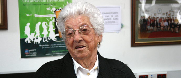 Elisa Gutirrez, la abuela de Campoo de Enmedio, cumple 104 aos