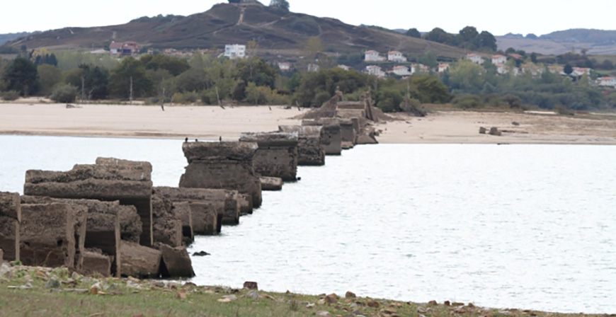 El Embalse del Ebro est a un cuarto de su capacidad