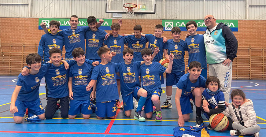 El equipo de baloncesto infantil de Campoo de Enmedio gana el campeonato y asciende a Segunda Divisin