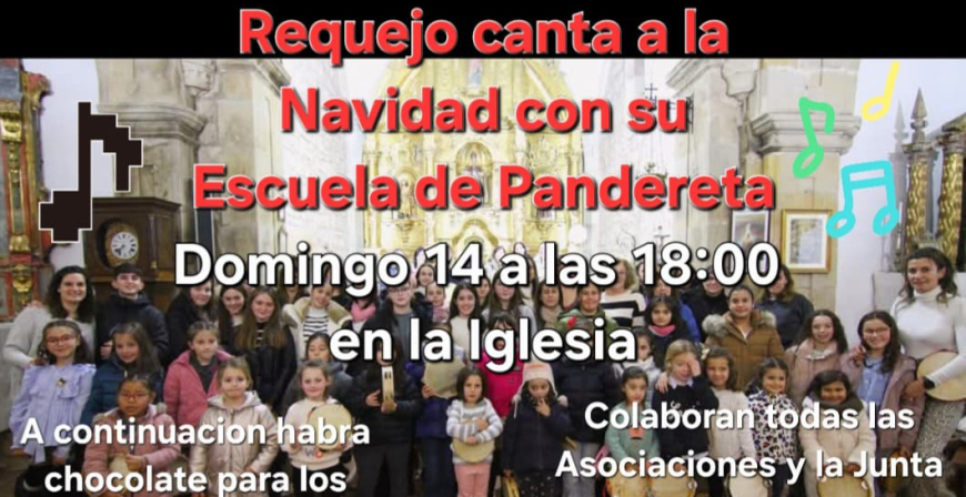 La Escuela de Pandereta de Requejo ofrecer un recital navideo este domingo