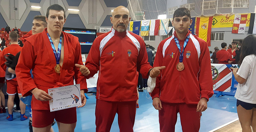 Los 'espartanos' logran dos medallas en el Campeonato de Espaa de Combat Sambo