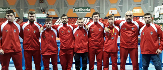 Los 'espartanos' se cuelgan dos medallas en el Nacional de Lucha