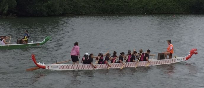 Las Estelas Rosas se cuelgan la plata en el Nacional de Dragon Boat