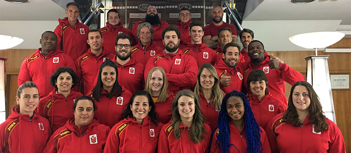 Esther Gutirrez, fisioterapeuta de la Seleccin Espaola en la Copa de Europa de Lanzamientos de Las Palmas