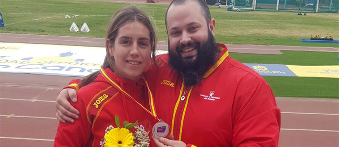 Esther Gutirrez, fisioterapeuta de la Seleccin Espaola en la Copa de Europa de Lanzamientos de Las Palmas