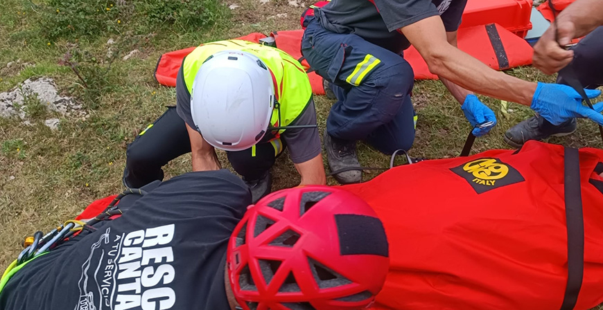 Evacuado en helicptero un peregrino de la senda del Nansa
