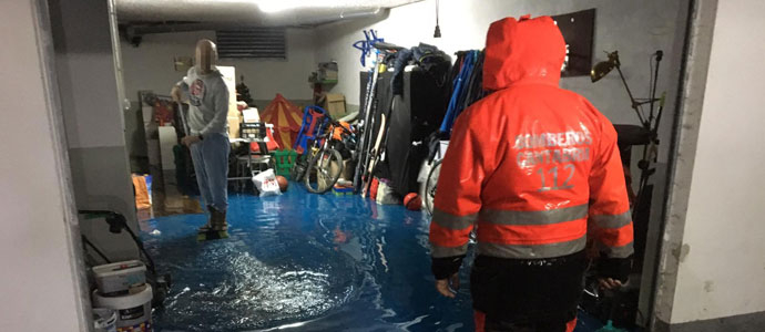 Evacuados 15 vecinos de Santa Olalla (Molledo) por las inundaciones