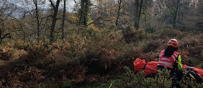 Evacan a un cazador tras sufrir un infarto en la reserva del Saja