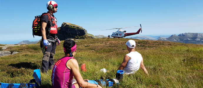 Evacan a dos deportistas lesionados en el kilmetro vertical del Castro Valnera