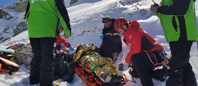 Evacan en helicptero a una mujer herida en Alto Campoo