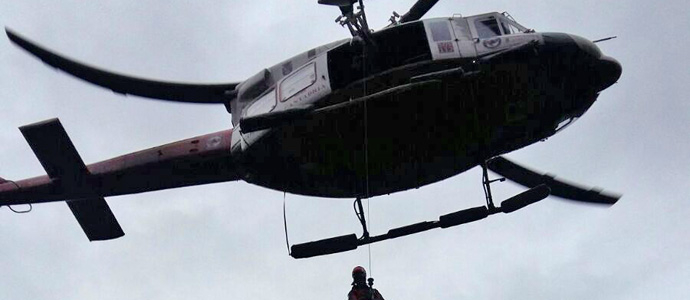 Evacan a un senderista accidentado en la ruta de las Cascadas de Lamia 
