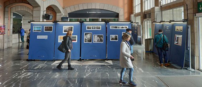 La exposicin fotogrfica 'Caminos de Hierro' recala en la estacin de Adif de Santander