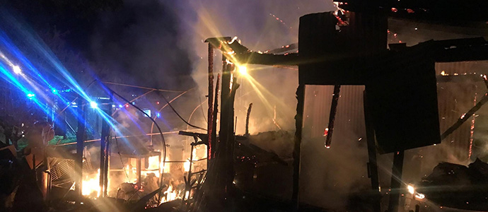 Extinguido un incendio en un cobertizo en Rionansa