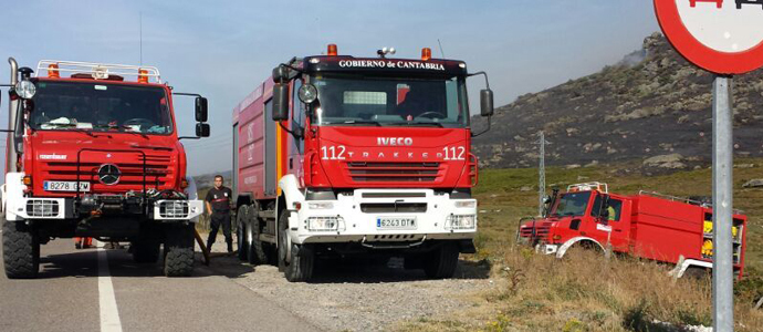 Extinguido el incendio en el Collado de Somahoz