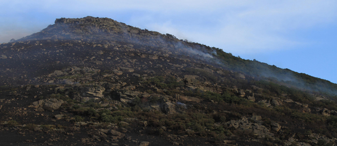 Extinguido el incendio en el Collado de Somahoz